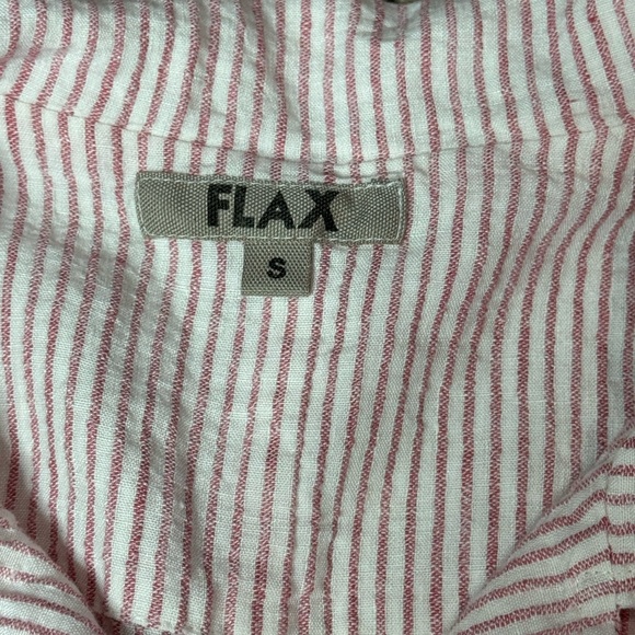 FLAX Linen Striped Blazer size S - Picture 3 of 7